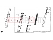 HONDA FES2502 Foresight 2002 F-14 FRONT FORK