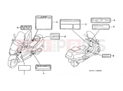 HONDA FES2502 Foresight 2002 F-32 WARNING LABEL
