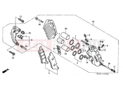 HONDA FES2505 Foresight 2005 F-15 FRONT BRAKE CALIPER