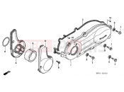 HONDA FES250Y Foresight 2000 E-11 LEFT CRANKSHAFT COVER