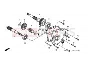 HONDA FES250Y Foresight 2000 E-14 TRANSMISSION