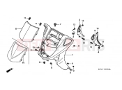 HONDA FES250Y Foresight 2000 F-10 FRONT COVER