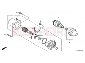 HONDA NSC50MPDE NSC50MPDE 2014 E-12-1 STARTER ENGINE (MITSUBA)