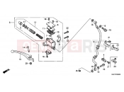 HONDA NSC50MPDE NSC50MPDE 2014 F-5 FRONT BRAKE MASTER CYLINDER