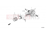 HONDA PCX150 (WW150C) 2012 E-20 CRANKSHAFT / PISTON