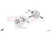 HONDA PCX150 (WW150D) 2013 E-20 CRANKSHAFT / PISTON