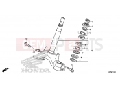 HONDA PCX150 (WW150D) 2013 F-10 STEERING WHEEL