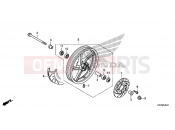 HONDA PCX150 (WW150D) 2013 F-20-40 FRONT WHEEL