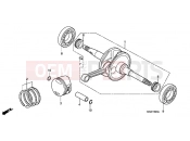 HONDA FES1505 Pantheon 2005 E-16 CRANKSHAFT / PISTON