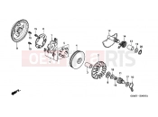 HONDA SFX50Y SFX50 2000 E-6 DRIVE FRONT / DRIVE SHAFT
