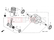HONDA SFX50Y SFX50 2000 E-10 CRANKSHAFT / PISTON