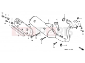 HONDA SFX50Y SFX50 2000 F-17 EXHAUST DRUM