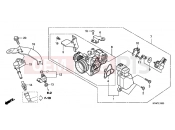 HONDA SH3007 SH300 Sports 2007 E-16 THROTTLE HOUSING