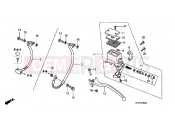 HONDA SH3007 SH300 Sports 2007 F-5 REAR MASTER CYLINDER