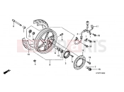 HONDA SH3007 SH300 Sports 2007 F-16 FRONT WHEEL