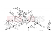 HONDA SH3007 SH300 Sports 2007 F-22 EXHAUST DRUM