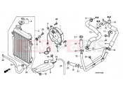 HONDA SH3007 SH300 Sports 2007 F-31 RADIATOR