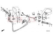 HONDA SH300R9 SH300i Sports 2009 F-3 SWITCH / CABLE / MIRROR
