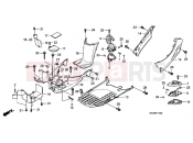 HONDA SH300R9 SH300i Sports 2009 F-11 FLOOR PANEL / REAR FOOTREST