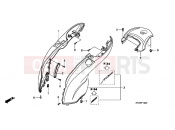 HONDA SH300R9 SH300i Sports 2009 F-12 BODY COVER