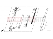 HONDA SH300R9 SH300i Sports 2009 F-13 FRONT FORK