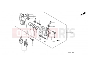 HONDA SH300R9 SH300i Sports 2009 F-15 REAR BRAKE CALIPER