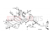 HONDA SH300R9 SH300i Sports 2009 F-22 EXHAUST DRUM