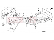 HONDA SH300R9 SH300i Sports 2009 F-25 REAR FENDER