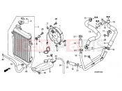 HONDA SH300R9 SH300i Sports 2009 F-31 RADIATOR