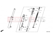HONDA FJS600AB SILVER WING 2011 F-14 FRONT FORK