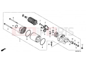 HONDA FJS600DB SILVER WING 2011 E-11-1 STARTER ENGINE (FJS600A9-2KO / FJS600AB / DB)