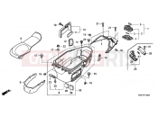 HONDA FJS600DB SILVER WING 2011 F-13 LUGGAGE BOX