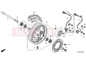 HONDA FJS600DB SILVER WING 2011 F-16 FRONT WHEEL
