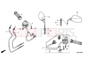 HONDA FJS400D9 SILVER WING 400 2009 F-3 SWITCH / CABLE / MIRROR
