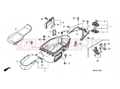 HONDA FJS400D9 SILVER WING 400 2009 F-13 LUGGAGE BOX