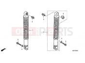 HONDA FJS400A9 SILVER WING 400 ABS 2009 F-26 REAR SHOCK ABSORBER