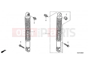 HONDA FJS600A9 SILVER WING 600 ABS 2009 F-26 REAR SHOCK ABSORBER