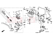 HONDA FJS400A9 SW-T400 ABS 2009 F-4-1 FRONT BRAKE MASTERCYLINDER (ABS)