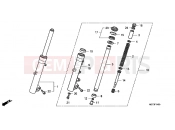 HONDA FJS400A9 SW-T400 ABS 2009 F-14 FRONT FORK