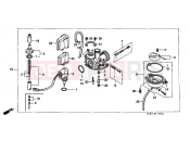 HONDA SRX50X Shadow 50 1999 E-11 CARBURETOR