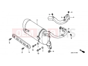 HONDA SRX50X Shadow 50 1999 F-19 EXHAUST DRUM