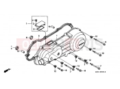 HONDA SRX50X Shadow 50 1999 E-5-1 LEFT CRANKSHAFT COVER (2)