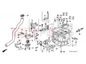 HONDA CH125P Spacy 125 1993 E-2 CYLINDER HEAD