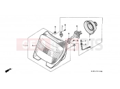 HONDA CH125P Spacy 125 1993 F-1-2 HEADLIGHT (3)