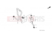 HONDA CH125P Spacy 125 1993 E-18-1 VENTILATION SEPARATOR (2)