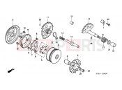 HONDA SA75P Vision 1993 E-6 DRIVE FRONT / DRIVE SHAFT