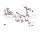 HONDA SA75P Vision 1993 F-8 FRONT BRAKE PANEL