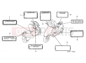 HONDA SA75P Vision 1993 F-23 WARNING LABEL