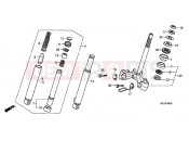 HONDA NPS505 Zoomer 2005 F-8 FRONT FORK / FRONT COVER