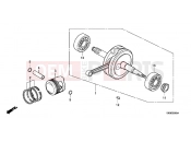 HONDA ST70C DAX 1982 E-9 CRANKSHAFT / PISTON